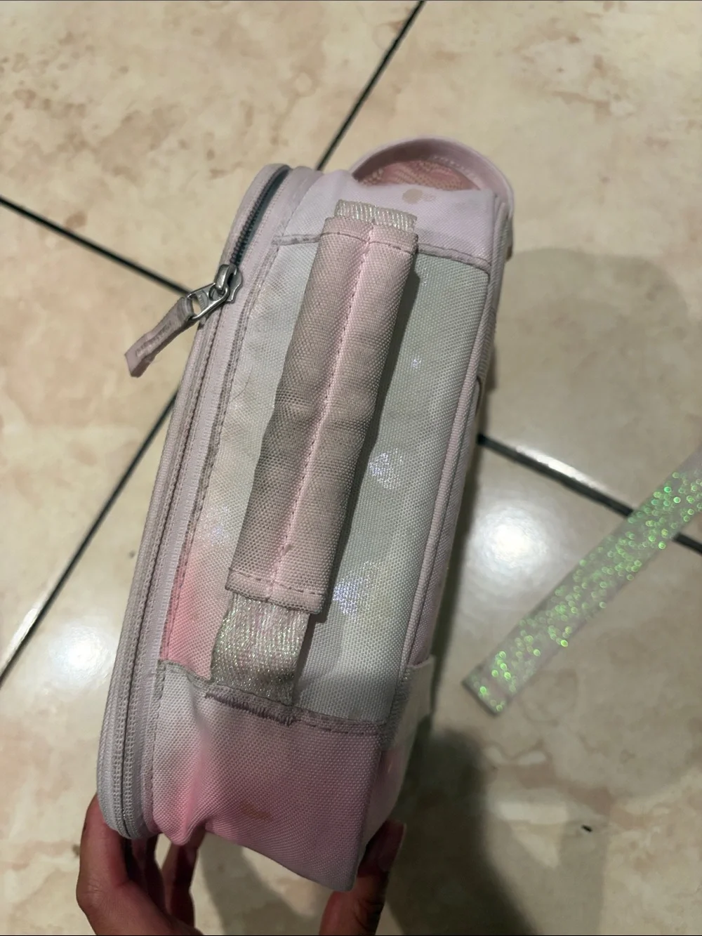 Pottery Barn Pastel Rainbow Heart Backpack